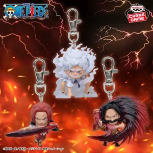 ワンピース - モンキー・D・ルフィ & シャンクス & ゴール・D・ロジャー フィギュアキーホルダー